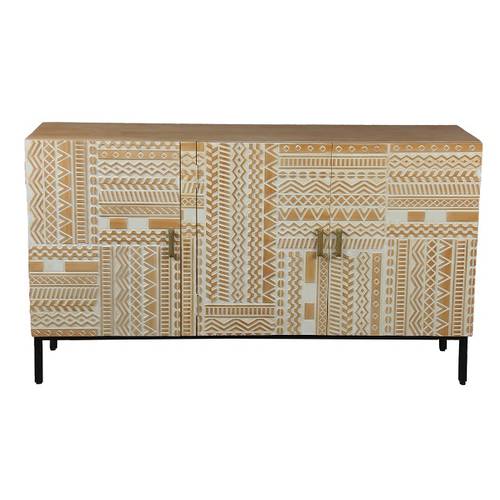 Handcrafted buffet from wood and iron