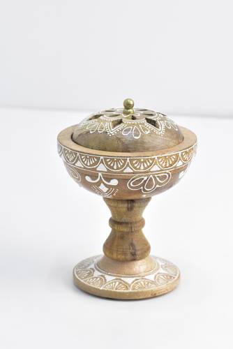 Hand-painted bokhor with cover