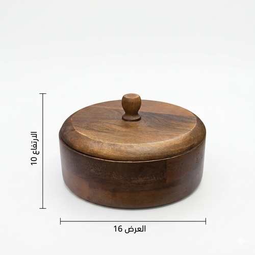   Round Natural Wooden Box