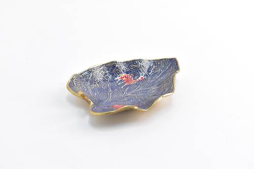 Leaf Shaped Copper Tray