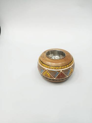 Hand painted wooden censer