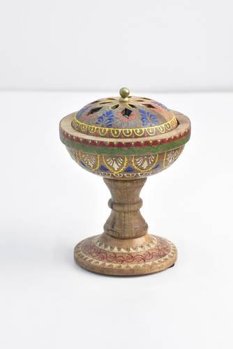 Hand-painted bokhor with cover