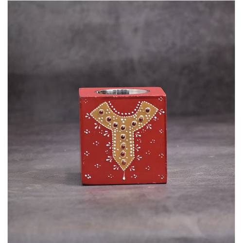 Small Wooden Bakhoor-Red