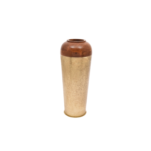 Natural wood vase