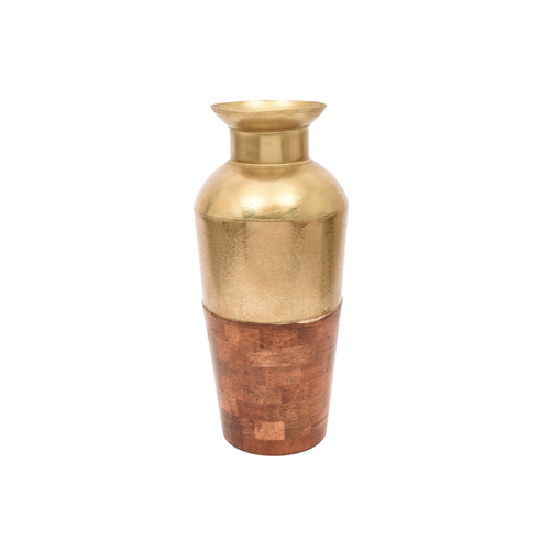 Natural wood vase
