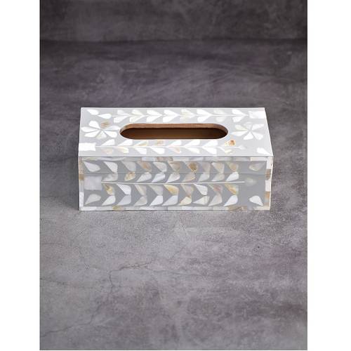 Silver Tissue Box of Pearl
