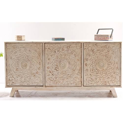 Wooden Buffet - White cream