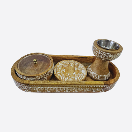   Wooden Bakhoor Set