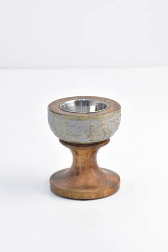 Small hand-painted mubkhar - Gray