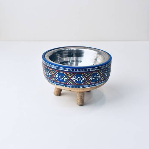 Wooden nut bowl - hand painted 