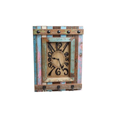 Antique wooden wall clock