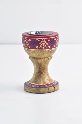 Large hand-painted mubkhar - red