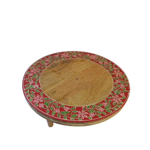  Floor Round Serving Table-red
