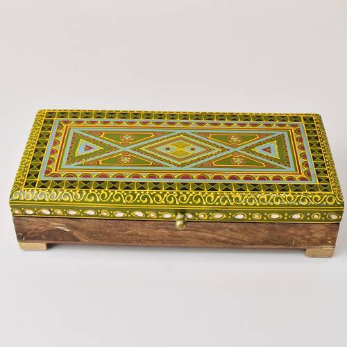 Yellow wooden box - Small size