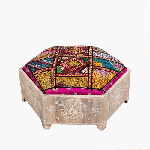  Hexagonal wooden chair -large