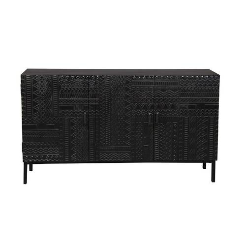 Handcrafted buffet from wood and iron