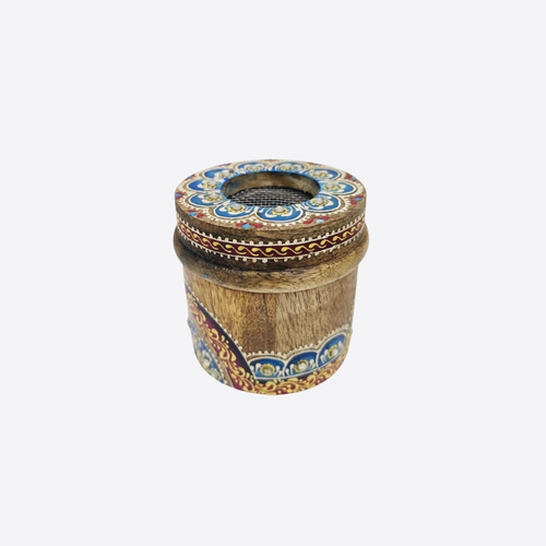 Round Wooden Bakhoor