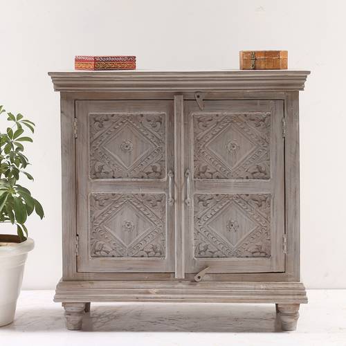 Wooden chest - Gray