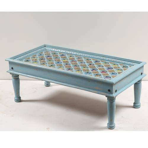 Wooden Coffee Table - Blue