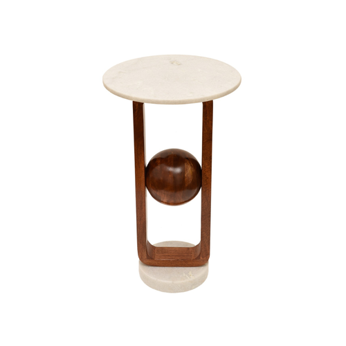 Wood Table with marbel
