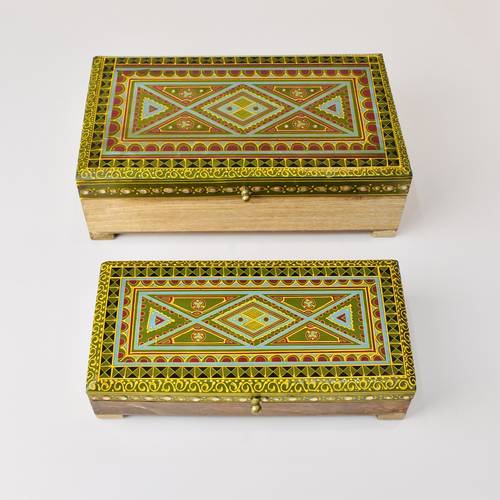 Wooden box set - Yellow