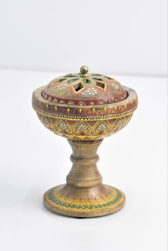 Hand-painted bokhor with cover