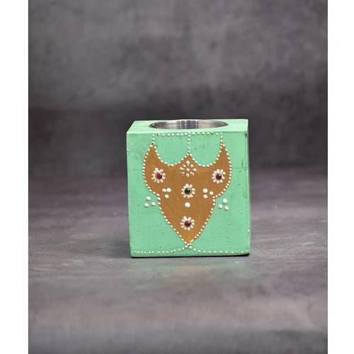 Small Wooden Bakhoor-Green