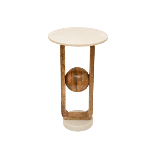  Wood Table with marbel