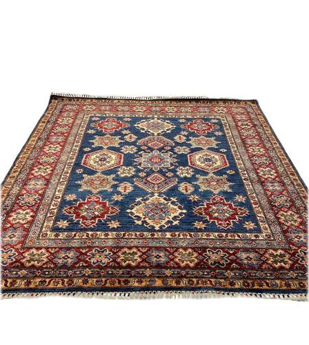 Afghani wool square carpet