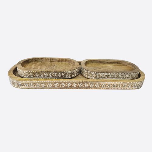   oval serving tray 