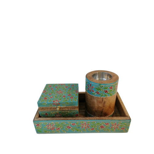 Set bakhoor hand drawing - turquoise
