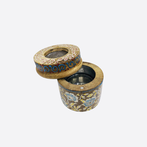 Round Wooden Bakhoor