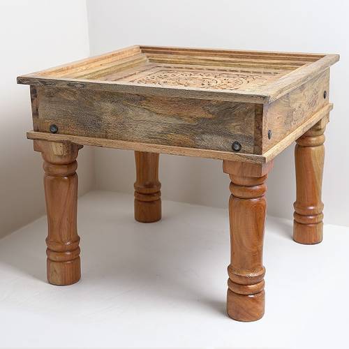 Handcrafted natural wood table