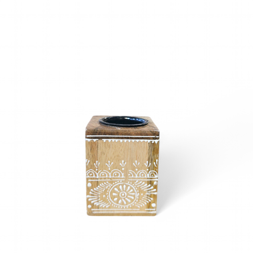 Small hand-painted mubkhar - White