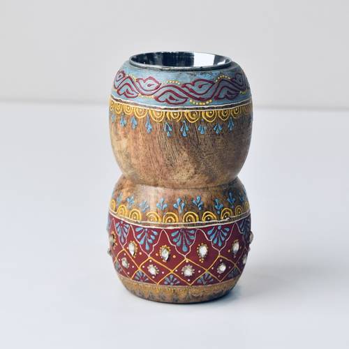 Round Wooden Bakhoor - Small size