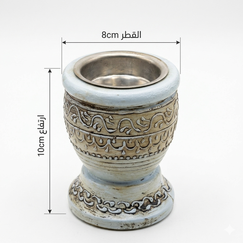  مبخر دائري رسم يدوي ازرق-صغير