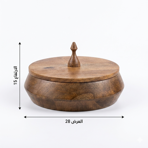 Round Natural Wooden Box