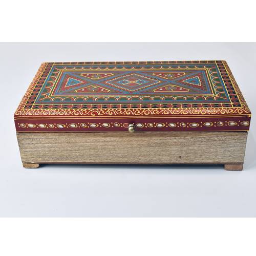 Red wooden box - Small size