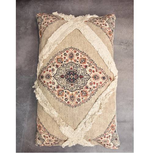 Rectangular Beige Cushion Pillow