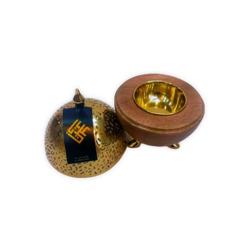 Bakhoor made from Wood and Stainless Steel -Medium