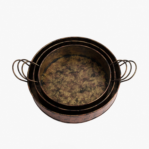iron set  tray round  