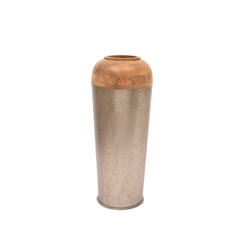 Natural wood vase