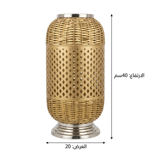 مصباح جانبي كهربائي دهبي -مقاس صغير