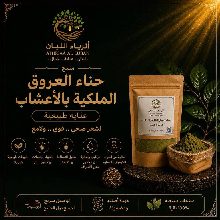 حناء العروق الملكية بالأعشاب ( 500 جرام )
