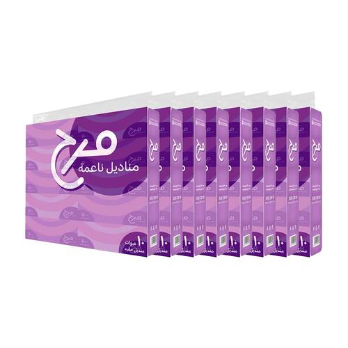 مجموعة التوفير | مرح مناديل وجه ناعمة | ٨٠ عبوة
