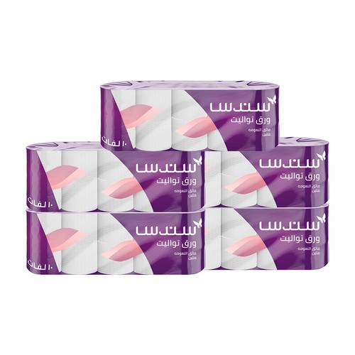 سندس | ورق حمام مزخرفة  × ٥٠ رول