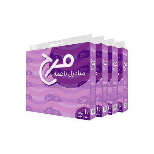 مرح مناديل وجه | ٥٠٠ منديل × ٤٠ عبوة