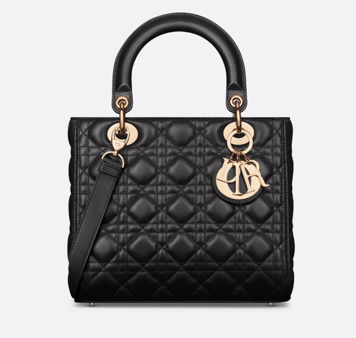 حقيبة ليدي ديور  Mini Lady Dior Bag (أسود)