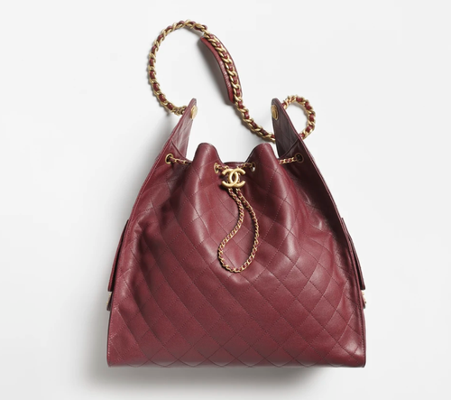 حقيبة شانيل CHANEL 25 Large Handbag Burgundy  25 