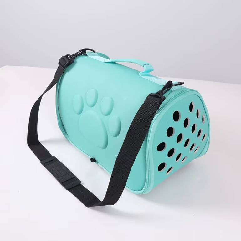 Carrier Bag for Travel for Cats and Dogs Medium Size 40×24×27 cm - Turquoise